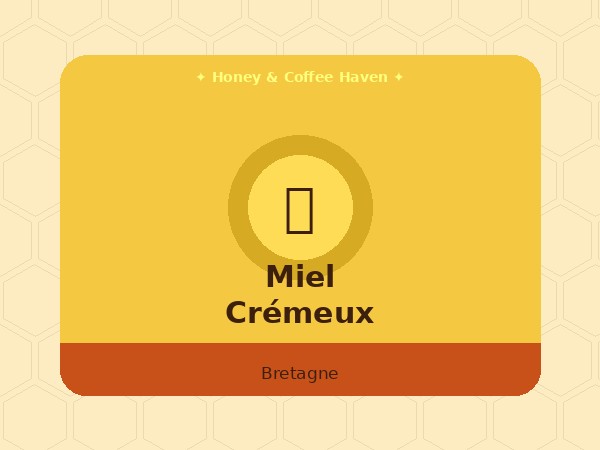 Miel Crémeux de Bretagne