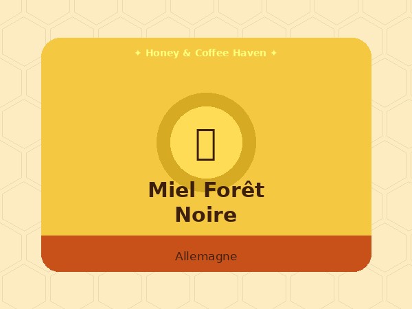 Miel de Forêt Noire